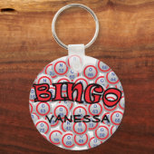 Porte-clés Bingo "Nom sur Bingo Balls (Recto)