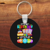 Porte-clés Bingo Player It's My Birthday Let's Play Bingo Xma (Recto)