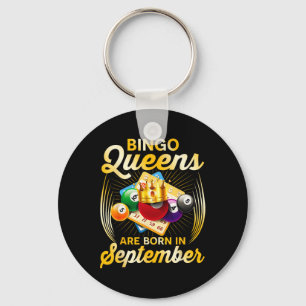 Porte-clés Bingo Queens Sont Nés En Septembre Vintage Christm