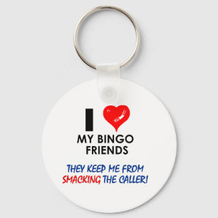 Porte-clés BINGO-TEST ! Conceptions de bingo-test pour le