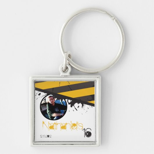 Porte-clés Bio Risque Prudence Bande Porte - clé de scène cri (Devant)