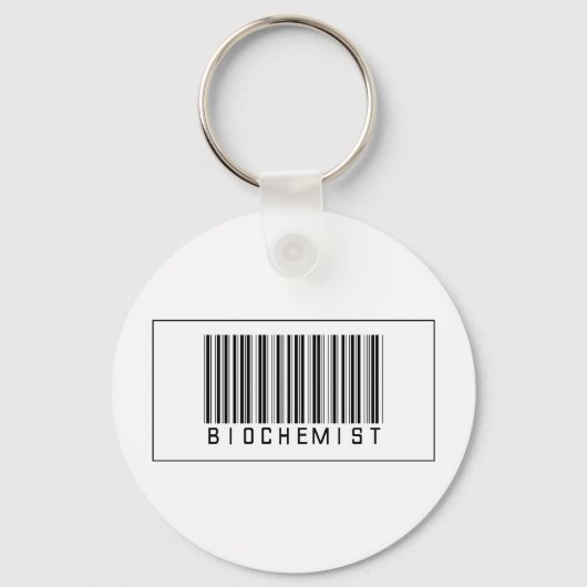 Porte-clés Biochimiste du code barre (Recto)