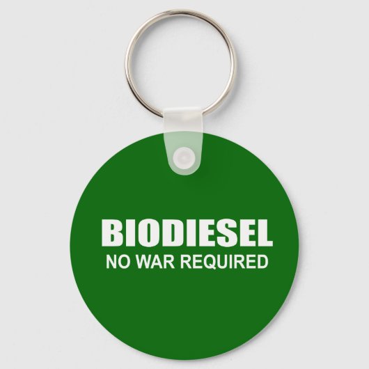Porte-clés Biodiesel : aucune guerre n'est requise (Recto)
