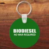 Porte-clés Biodiesel : aucune guerre n'est requise (Recto)