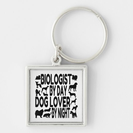 Porte-clés Biologiste Amoureux des chiens (Devant)