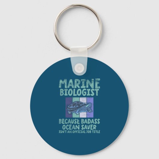 Porte-clés Biologiste marin Biologie marine (Recto)