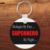 Porte-clés Biologiste superhero (Recto)