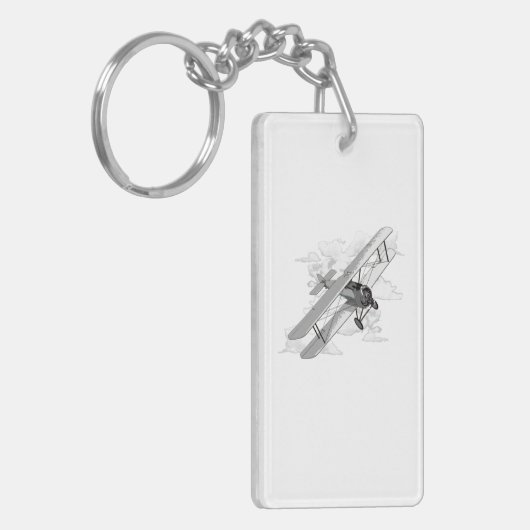 Porte-clés Biplane d'aviation classique (Devant gauche)