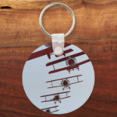 Porte-clés Biplane rétro (Recto)