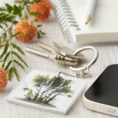 Porte-clés Birch Trees, Les Birches Irlande du Nord (Devant Droit)