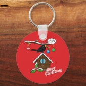 Porte-clés Bird House Joyeux Noël (Recto)