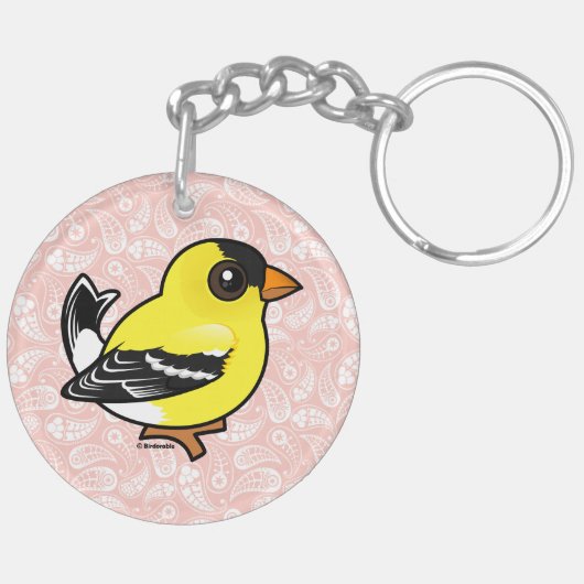 Porte-clés Birdorable American Goldfinch (Dos gauche)