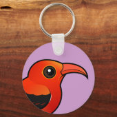 Porte-clés Birdorable 'I'iwi (Recto)
