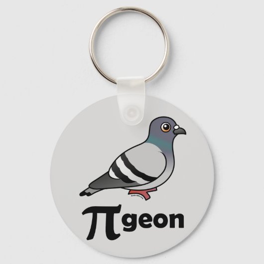 Porte-clés Birdorable PI-geon / Pigeon Pi (Recto)
