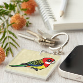 Porte-clés Birdorable Rosella oriental (Devant Droit)