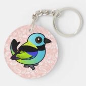 Porte-clés Birdorable Vert-a dirigé le Tanager (Dos)
