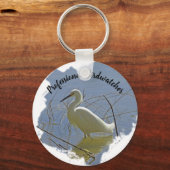 Porte-clés Birdwatcher professionnel White Egret Photo Birder (Recto)