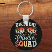 Porte-clés Birthday Cruise Squad 2025 Family Matching Circle (Recto)
