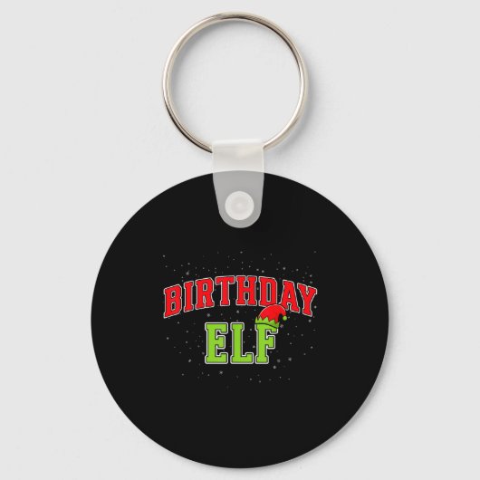 Porte-clés Birthday Elf Christmas Family Matching Group Xmas  (Recto)