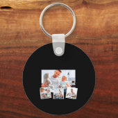 Porte-clés Birthday Name Age Photo Collage  (Recto)