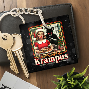 Porte-clés Biscuit pour Krampus Joyeux Noël Krampus Horreur