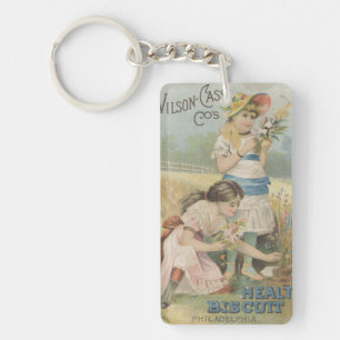 Porte-clés Biscuits de santé Fleurs de cueillette Ephemera Ke
