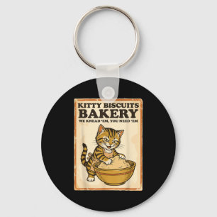 Porte-clés Biscuits pour chatons boulangerie chat drôle pétri