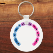 Porte-clés Bisexual Morse Code Arc Porte - clé (Recto)