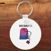 Porte-clés BisexualiTEA Bi Pride Drapeau Thé bisexuel (Recto)