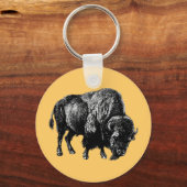 Porte-clés Bison américain de Buffalo (Recto)