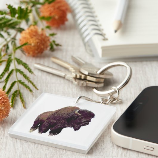 Porte-clés Bison Buffle (Devant Droit)