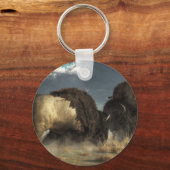 Porte-clés Bison combat (Recto)