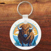 Porte-clés bison d'Amérique (Recto)