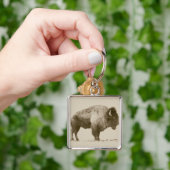 Porte-clés Bison des plaines (main)