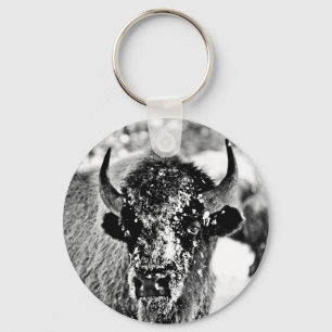 Porte-clés Bison givré de Yellowstone