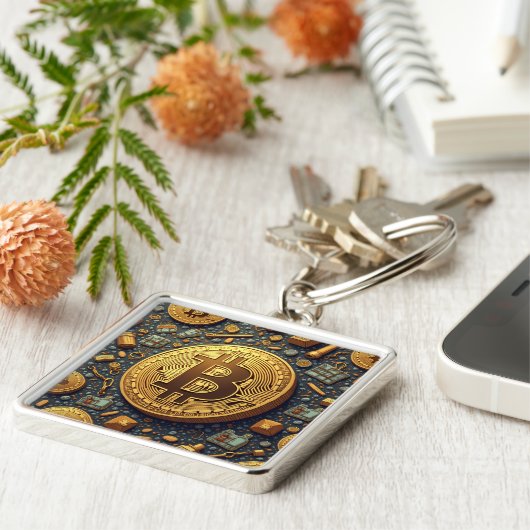 Porte-clés bitcoin (Côté)