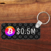 Porte-clés Bitcoin 0,5 M$ (500 M$) Un Million (Recto)