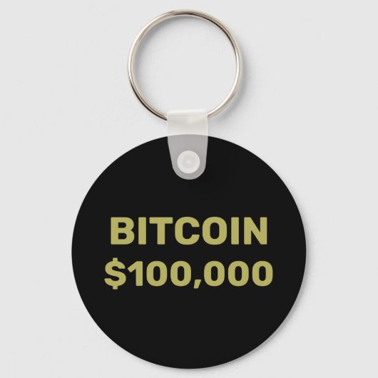 Porte-clés Bitcoin 100000 Célébration (Recto)