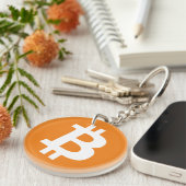 Porte-clés Bitcoin Acrylic Keychain Rep (Devant Droit)