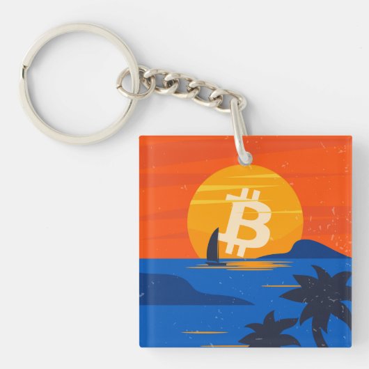 Porte-clés Bitcoin Beach (Devant)