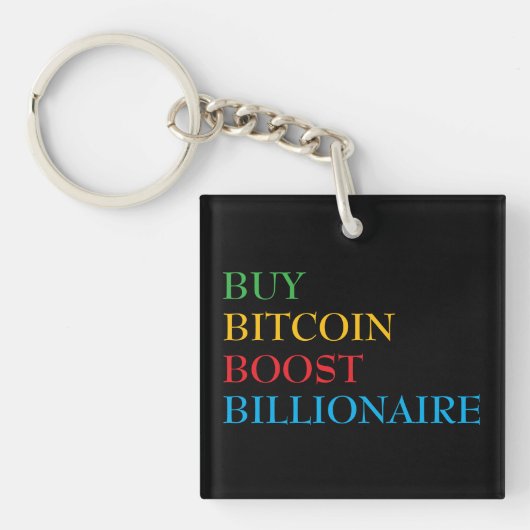 Porte-clés Bitcoin crypto (Devant)