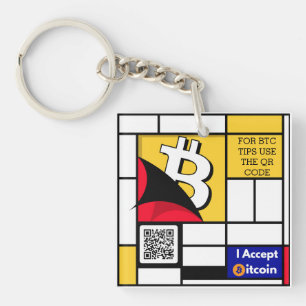 Porte-clés Bitcoin élégant - Btc crypto