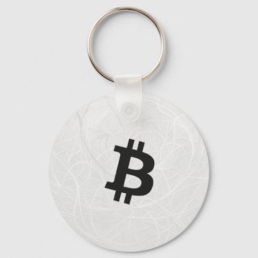 Porte-clés BitCoin Neurone Blanc (Recto)