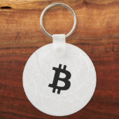 Porte-clés BitCoin Neurone Blanc (Verso)