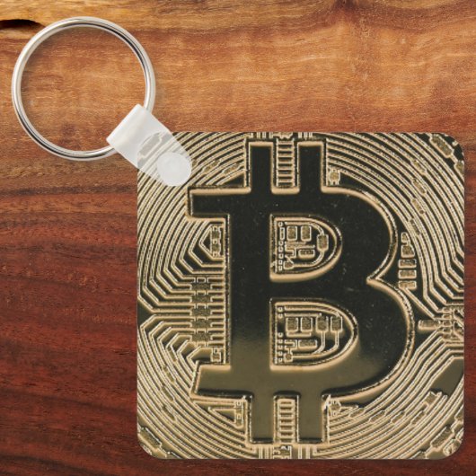 Porte-clés Bitcoin QR Code personnalisé (Recto)