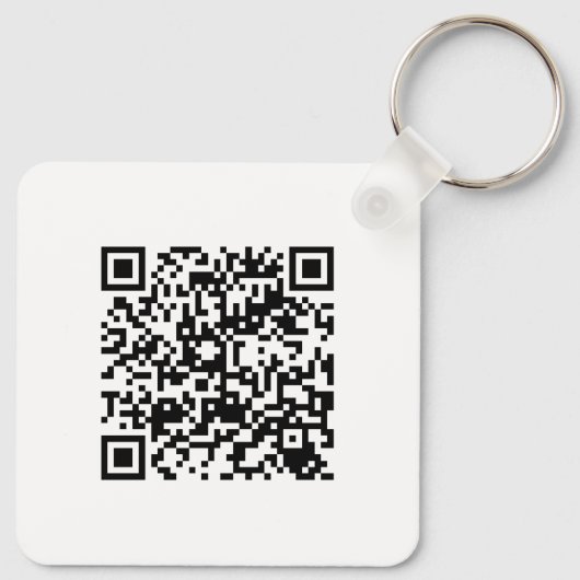 Porte-clés Bitcoin QR Code personnalisé (Dos)