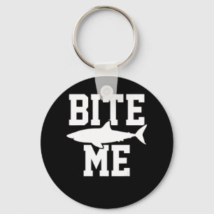 Porte-clés Bite Me - Cadeau de biologie marine de requin - Oc