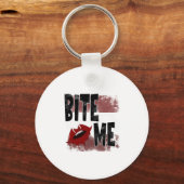 Porte-clés Bite me - Citation Cool - Halloween - Bat (Recto)