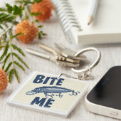 Porte-clés Bite Me Fishing Lure Acrylique Porte - clé (Devant Droit)