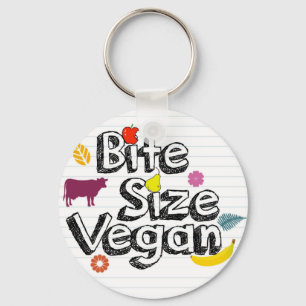 Porte-clés Bite Size Vegan Porte - clé Nouveau logo
